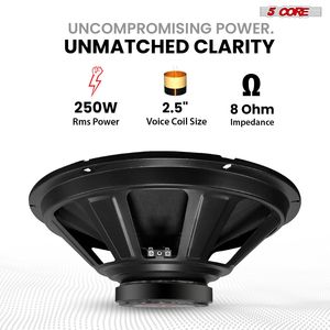 Altoparlante Professionale da 15 Pollici per Chitarra, 2000W 8 Ohm, Bassa Distorsione, per Amplificatori e Cabinet di Chitarra Elettrica - Product Image 4