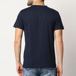 T-shirt Homme Personnalisé en Coton Pur à Manches Courtes, Couleur Unie, Col Rond, Style Sportif, Vente en Gros - Product Image 5