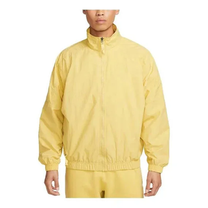 เสื้อแจ็คเก็ตแทรคสูทสีเหลืองสำหรับผู้ชาย ซิปเต็มตัว คอตั้ง ระบายอากาศได้ดี ผลิตจากโพลีเอสเตอร์ สวมใส่สบายในฤดูใบไม้ผลิ ทรงปกติ มีกระเป๋าข้าง - Product Image 2
