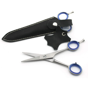 Razor Edge <b>Beard</b> Cutting <b>Scissors</b> Sharp Straight Blades High Carbon Steel Mustache <b>Scissors</b> For Professional Barber Use - Product Image 1