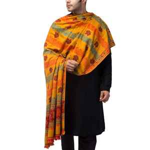 Elegante Chal de Lana Pashmina Estampado, Suave y Cálido, Diseño Sólido Hecho a Mano, Envoltura de Invierno Transpirable de Lujo para Vestimenta Formal Masculina - Product Image 3