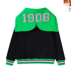 Sweat-shirt à capuche personnalisé avec lettres grecques, patch en chenille, molleton de coton, unisexe, pour fraternité universitaire, Alpha |   Kapa |   Alpha - Product Image 2