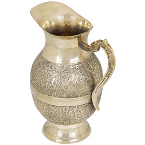 8 pulgadas Mughal diseñador hecho a mano plástico jarra de agua decoración del hogar artículo de la India - Product Image 2