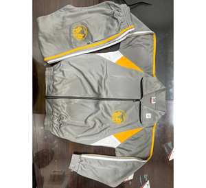 Ensemble de survêtement scolaire en coton gris unisexe pour enfants, 2 pièces, avec logo personnalisé, design sur mesure, prix raisonnable - Product Image 2