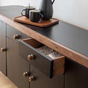 Aparador redondo de madera de mango Vandana Prime Aston - Product Image 4