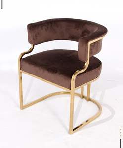 Silla Otomana Ligera con Estructura en C y Revestimiento Negro, con Respaldo, para Sala de Estar, Pasillo, Uso Decorativo - Product Image 3