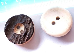 Botones de Cuerno de Búfalo Hechos a Mano, Ecológicos, Mate, de Alta Calidad, Colores Naturales, para Prendas - Product Image 4