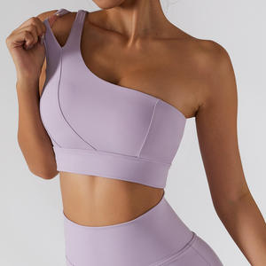 Womens Supportive Yoga Sports Bra Wide Strap Comfortable Stretch Fitness Workout Training Womens Padded Yoga Bra Breathable - Product Image 4