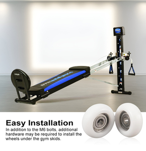 Roulements en acier inoxydable 626ZZ avec rouleaux en nylon pour remplacer les roues/rouleaux Total Gym 2000, 3000, 3000XL et certains modèles XL très anciens - Product Image 5