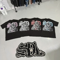 T-shirts Homme Oversize 100% Coton Épais Uni SDL Manches Courtes Séchage Rapide Vintage Été Haute Qualité Prix Usine En Stock
