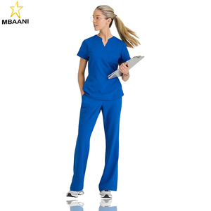 Classic Fit <b>Scrub</b> <b>Top</b> & Pant Set for Women – Up to 70°C Wash, Natural Stretch, Moisture Wicking, Anti-Static - Product Image 1