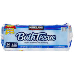 KirklandSignature 2-Ply Bath Tissue 425 <b>Sheets</b> Per Roll 30 Ct (60 Premium Disposable <b>Bamboo</b> Toilet Strong Soft Bathroom Free - Product Image 4