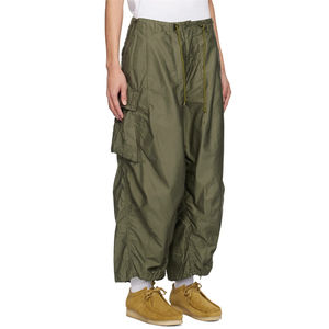 Hot Sale Heavyweight Cotton Twill Cargo <b>Pants</b> Loose-fitting Trousers Cord-lock Drawstring Waistband Olive Cargo <b>Pants</b> for Men - Product Image 2