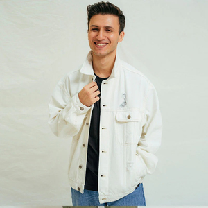 New Design Waterproof Cotton Filled Men's <b>Denim</b> <b>Jacket</b> with Button Pocket Autumn Winter Streetwear with cheap qualtiy OEM - Product Image 6