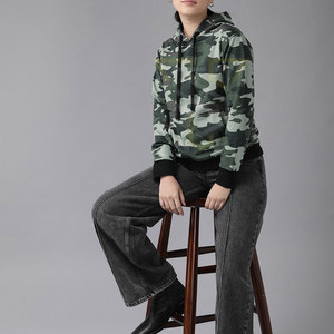 Sudaderas con Capucha de Manga Larga para Mujer, Estampado de Camuflaje, Nueva Llegada, Alta Calidad - Product Image 4