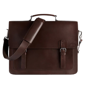 Bolso tipo satchel de cuero vintage, bandolera, bolso de mano de gran capacidad, bolso de hombro para portátil, para hombres y mujeres - Product Image 3