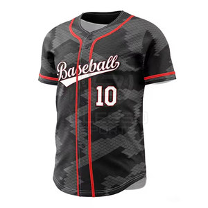 Maillot de baseball de haute qualité pour hommes, tissu léger, design respirant, idéal pour l'entraînement et les matchs sportifs. - Product Image 4