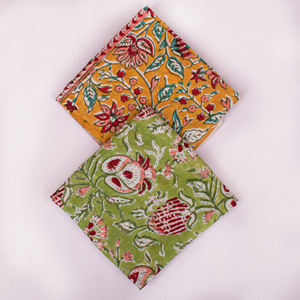 Foulard carré multifonctionnel en popeline de coton imprimé au bloc, écologique, fait main, ethnique, tendance, idéal pour les voyages et les cadeaux - Product Image 4