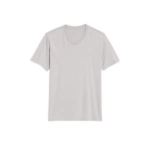 T-shirt pour homme à col en V, manches courtes, décontracté, basique, doux, respirant, léger, pour l'été, usage quotidien, fabricant OEM personnalisé - Product Image 2