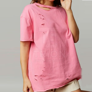 Camisetas de Mujer a la Moda de la Mejor Calidad, con Diseño Desgastado, Logotipo Personalizado y Camisetas para Hombre y Mujer Más Vendidas - Product Image 3