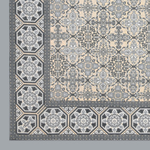Vintage Grey King Size Bedsheet <b>Set</b> with Pillow Covers Heritage Style Printed <b>Bedspread</b> for Home - Product Image 3