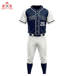 ชุดยูนิฟอร์มเบสบอลชายพร้อมเสื้อเจอร์ซีย์สีน้ำเงินและสีขาวหมายเลข 26 วัสดุโพลีเอสเตอร์ระบายอากาศได้สำหรับผู้ใหญ่ - Product Image 2