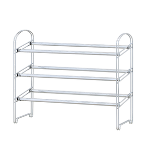 ชั้นวางรองเท้าสีขาวแบบ DIY ทันสมัยเฟอร์นิเจอร์ห้องนั่งเล่นทำจากไม้และเหล็ก - Product Image 6