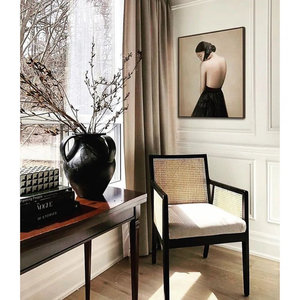 Antonia, lot de 4 fauteuils cannés, chaises de salle à manger élégantes - Product Image 5