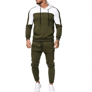 Chándal de lana de dos piezas para hombre, de calidad superior, para gimnasio, fitness, ecológico, de talla grande, traje de entrenamiento para correr - Product Image 6