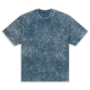 T-shirt à manches courtes tie-dye pour homme, coupe classique, col rond, décontracté, en jersey de coton, design uni - Product Image 2