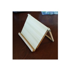 Support de livre de recettes en bois de qualité supérieure pour comptoir de cuisine, support ergonomique pour livre de bureau, support portable pour tablette et affichage de recettes - Product Image 4