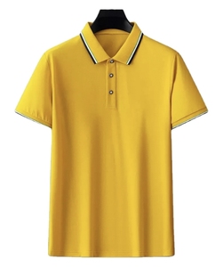 Polo à manches courtes bleu clair pour homme, couleur unie, coton Oxford, vêtement décontracté, respirant, coupe classique, design boutonné - Product Image 4