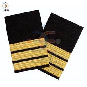 Épaulettes à glissière pour grade de pilote, personnalisées, pour uniformes de militaires, fabriquées par STRIPE EPAULETS - Product Image 2