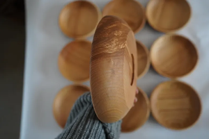 Tazón de Madera para Restaurante – Tazones de Madera para Servir, Vajilla de Madera para Catering, Decoración de Mesa Rústica y Ecológica - Product Image 6