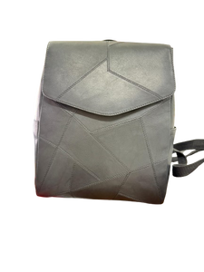 Geometric Genuine <b>Leather</b> Backpack Women Crossbody Bag Geometric Flap <b>Purse</b> for Daily Commuting - Product Image 1