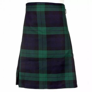 Kilt écossais vert à carreaux pour homme, jupe plissée traditionnelle des Highlands, taille adulte, mélange de laine, tenue de clan personnalisée - Product Image 4