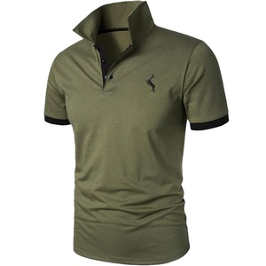 เสื้อโปโลชาย ผ้าฝ้าย 100% ปิเก้ 220 กรัม สีพื้น แขนสั้น ทรงปกติ ผ้าถัก สวมใส่สบาย ผู้ผลิตจากบังกลาเทศ - Product Image 5