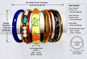 Ensemble de bracelets bohèmes faits à la main avec perles, bracelet en résine peinte de style floral, bracelet empilable avec perles de nacre, bijoux ethniques unisexes tendance - Product Image 3