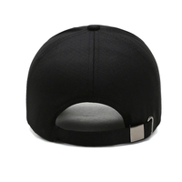Gorra de Béisbol Deportiva Vintage Negra sin Estructura con Logotipo 3D Impreso Personalizado OEM de Alta Calidad para Hombre, Impermeable, Talla Pequeña