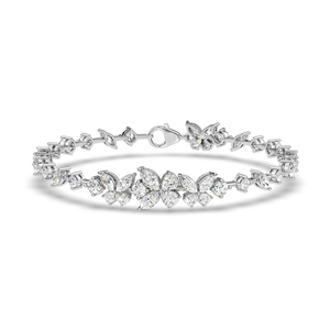 Round Cut <b>Bracelets</b> Lab Created Diamond <b>Bracelet</b> <b>Bangle</b> Fine Jewelry with IGI Certified & VVS Clarity for Women's for Sale - Product Image 1