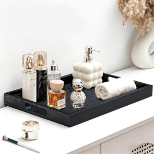 Plateau de service en bois de manguier massif artisanal de luxe avec finition à grain naturel pour une présentation élégante à la maison et à l'hôtel - Product Image 2