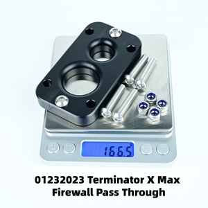 01232023 untuk Holley Terminator x Max Harnesses untuk Lubang Kabel Firewall, Spacer Kabel Aluminium 2 Lubang - Product Image 6