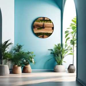Mossline Timber <b>Clock</b> Green Rift Wall <b>Clock</b> Nature's Passage <b>Clock</b> Evergreen Flow Timepiece Moss Creek Heritage <b>Clock</b> Nature - Product Image 6