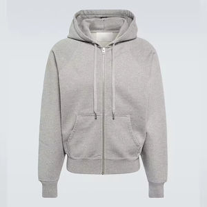 Sudaderas con Cremallera para Hombre al por Mayor, Otoño, Primavera, Invierno, Bordadas con Cuentas, 100% Algodón, Sudadera Personalizada para Exteriores, Servicio OEM - Product Image 1