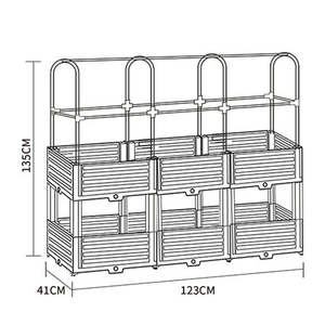 Bac de jardin surélevé / Conteneur pour fleurs / Ensemble de boîtes à semis - Product Image 5