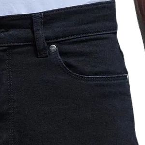 Jean slim en denim, pantalon décontracté tendance, pantalon en coton confortable, design durable à cinq poches pour le quotidien, le streetwear et les voyages - Product Image 6