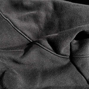 Sudadera con capucha corta vintage de color liso, con efecto desgastado, bordado oversize, de tejido grueso y lavado ácido para hombre - Product Image 5