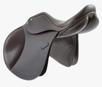 Selle de dressage synthétique haut de gamme, style anglais, design durable et confortable pour les longues balades à cheval, utilisation en concours, Horsekraft