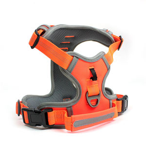 ODM Customizable LOGO Adjustable Breathable Fashion Simple Neoprene Dog <b>Harness</b> with Ease Hands Free Leash - Product Image 3