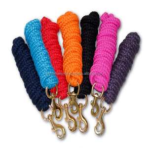 Cuerda de algodón colorida, trenzada a mano, cómoda, para caballos, con gancho de metal chapado en níquel o latón. - Product Image 6
